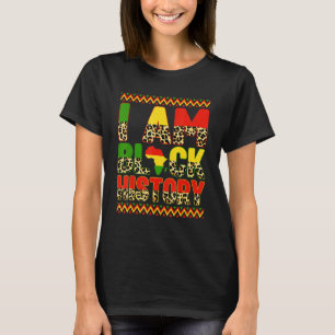 Leopard I is Black History Month African American T Shirt