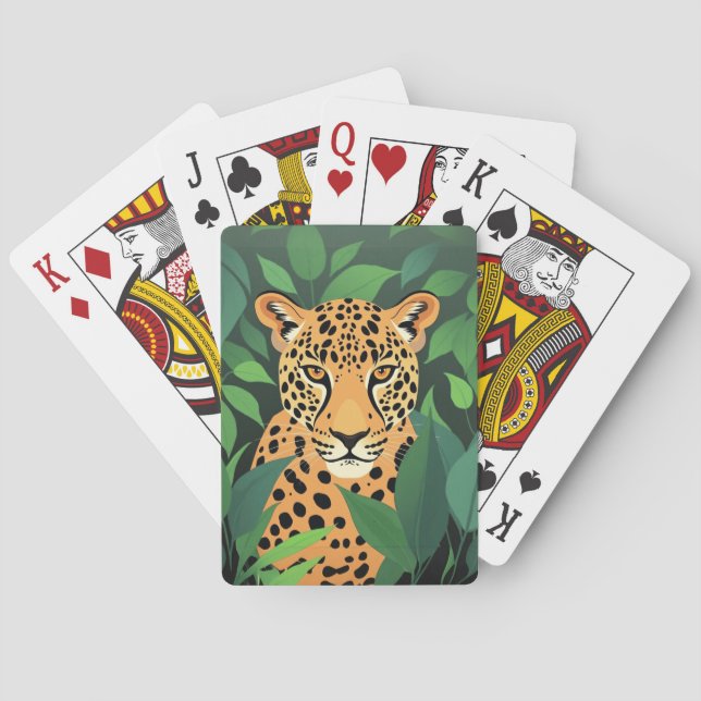 Leopard i Jungle Casinokort (Baksidan)