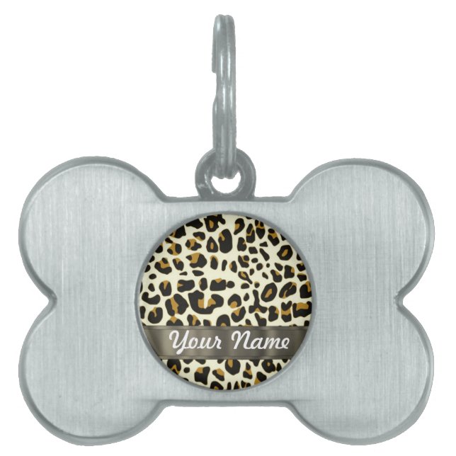 leopard ID-bricka husdjur (Framsidan)