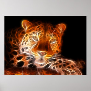 Leopard Intimifying look Poster