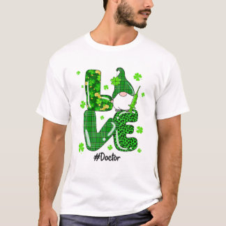 Leopard Irish Grönt Play Doktor Gnome St.Patrick T Shirt