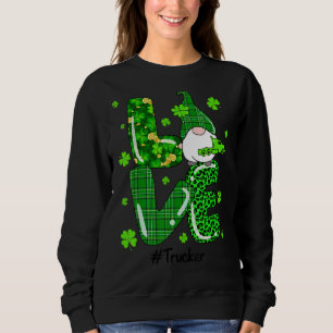 Leopard Irish Grönt Play Trucker Gnome St Patrick T Shirt
