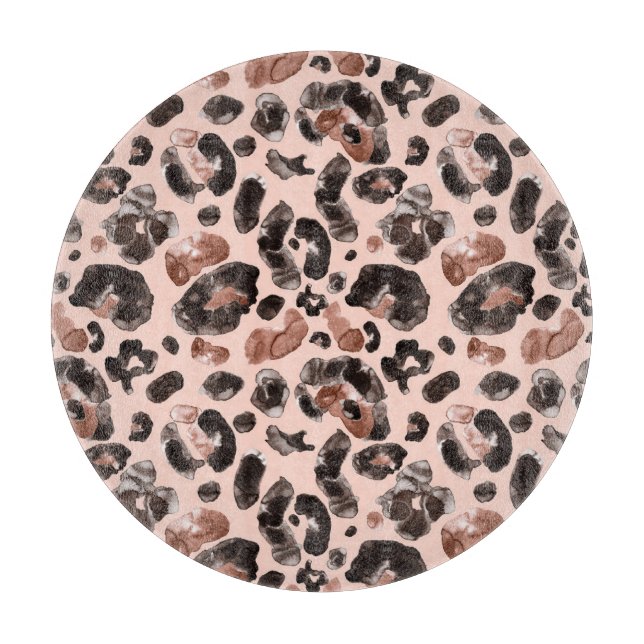 Leopard jackar, djurskinn, sömlös mönster. (Framsidan)