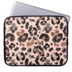 Leopard jackar, djurskinn, sömlös mönster. laptop fodral