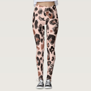 Leopard jackar, djurskinn, sömlös mönster. leggings