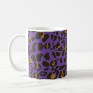 Leopard Jaguar Animal Print Mönster Kaffemugg