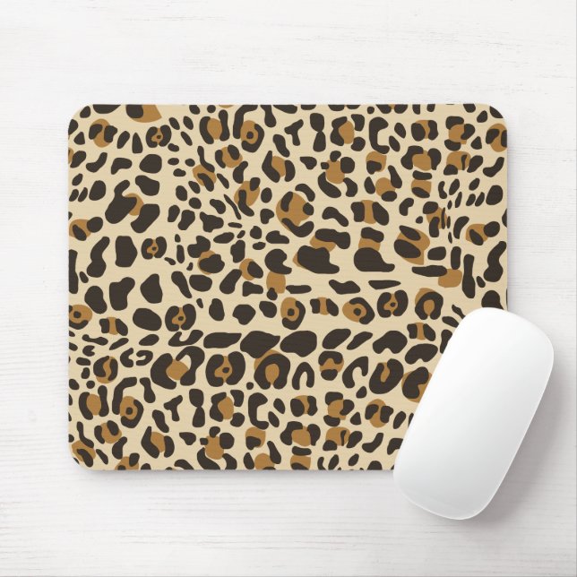 Leopard Jaguar Animal Print Mönster Musmatta (Med mus)