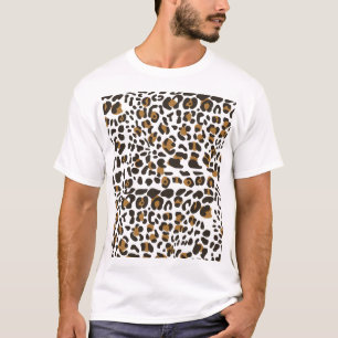 Leopard Jaguar Animal Print Mönster T Shirt