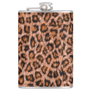 Leopard Jaguar Cat Brown Päls Mönster-24609 Fickplunta