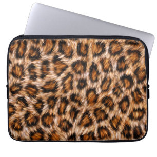 Leopard Jaguar Cat Brown Päls Mönster-24609 Laptop Fodral