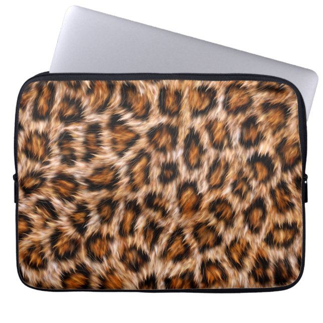 Leopard Jaguar Cat Brown Päls Mönster-24609 Laptop Fodral (Framsidan)