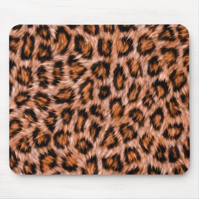 Leopard Jaguar Cat Brown Päls Mönster-24609 Musmatta (Framsidan)