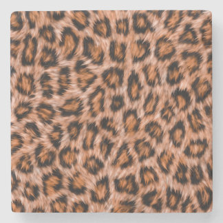 Leopard Jaguar Cat Brown Päls Mönster-24609 Stenunderlägg