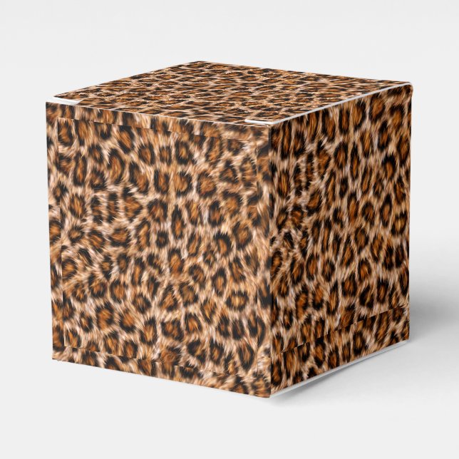 Leopard Jaguar Katt Brun Päls Mönster Presentaskar (Framsidan Sidan)