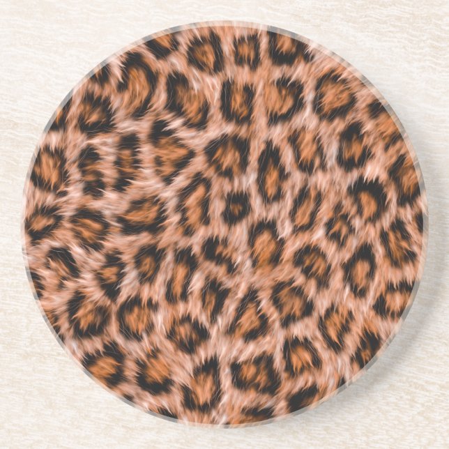 Leopard Jaguar Katt Brun Päls Mönster Underlägg (Framsidan)