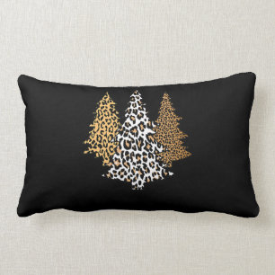 leopard julgranar cheetah-djurets tryckpresent lumbarkudde