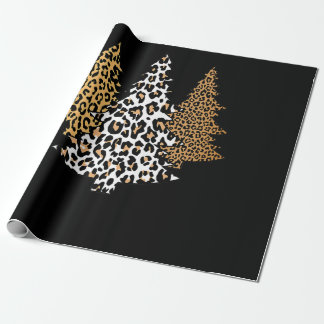 leopard julgranar cheetah-djurets tryckpresent presentpapper