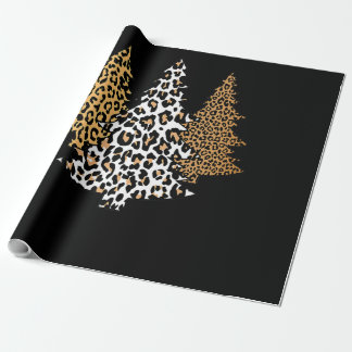 leopard julgranar cheetah-djurets tryckpresent presentpapper