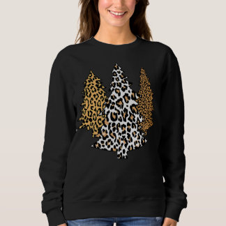 leopard julgranar cheetah-djurets tryckpresent t shirt
