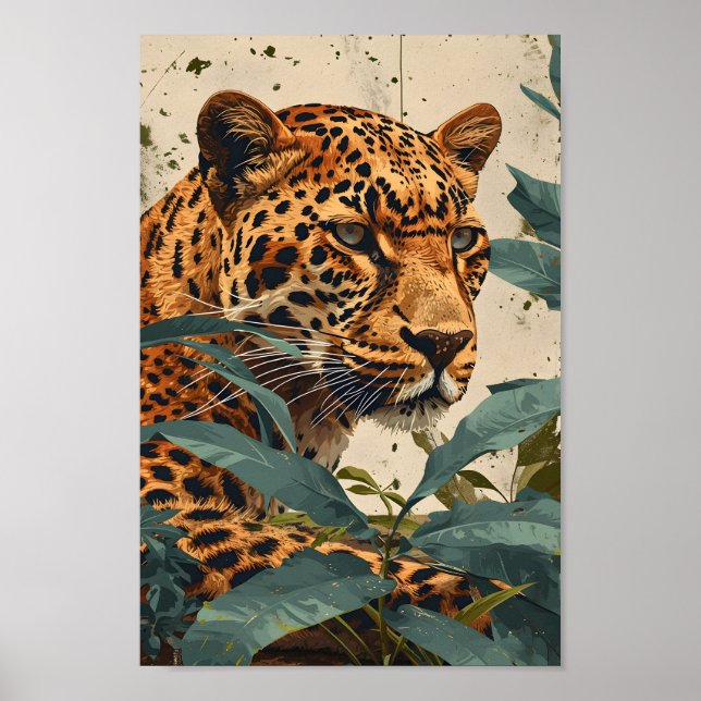 Leopard Jungle: Vintage Poster (Framsidan)