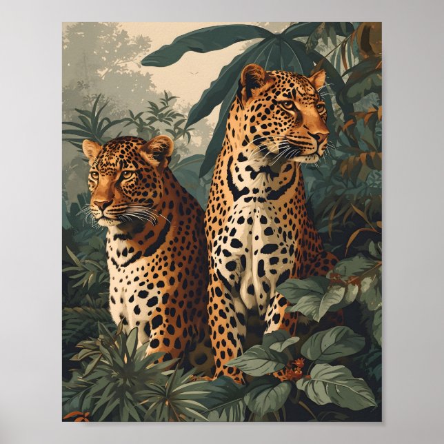 Leopard Jungle: Vintage Poster (Framsidan)