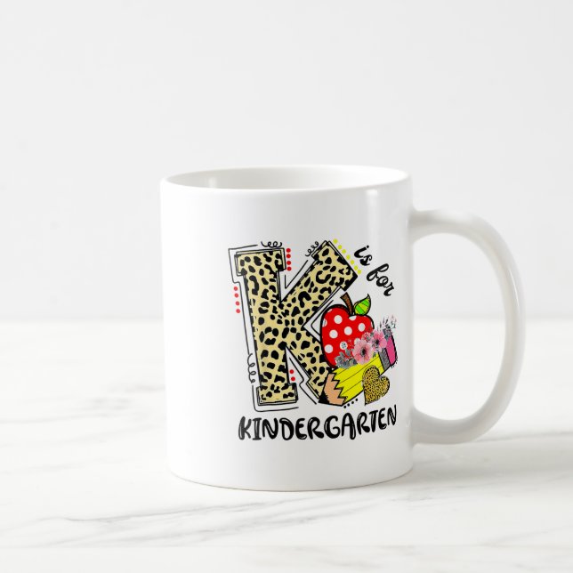 Leopard K Är För Förskoleelev Lärare Ck T Kaffemugg (Höger)
