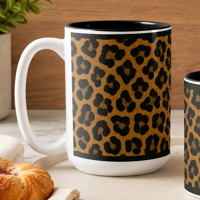"LEOPARD" - KAFFEKOPP 4,4 DL (15 OZ. "LEOPARD")
