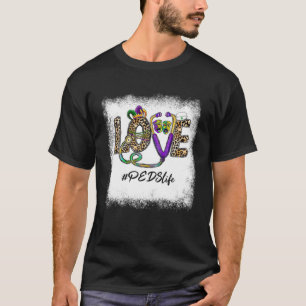 Leopard Kärlek PEDS Life Stethoscope Nurse Mardi G T Shirt