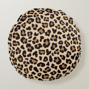 Leopard Kärlek Rund Kudde