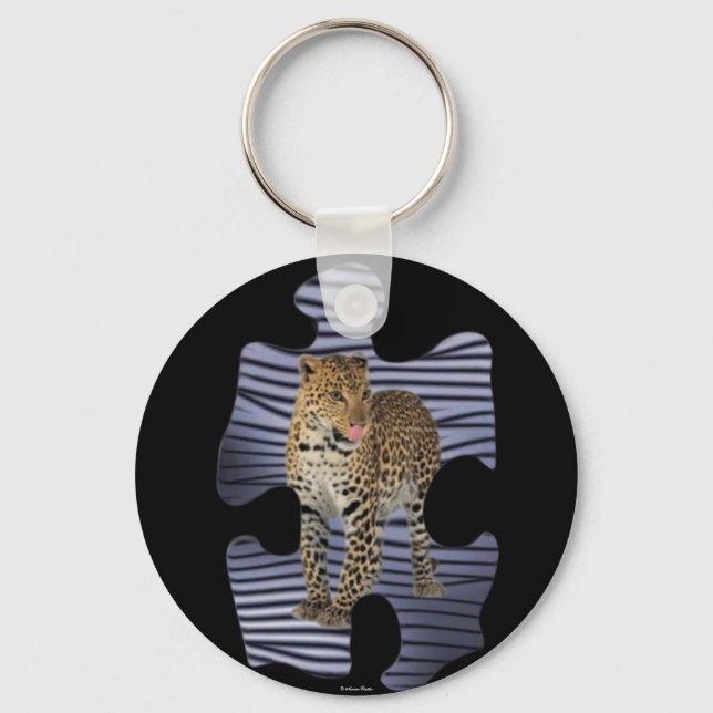 Leopard Keychain Nyckelring (Framsida)
