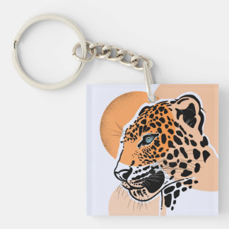 Leopard Keychain - Wildlife Animal Art