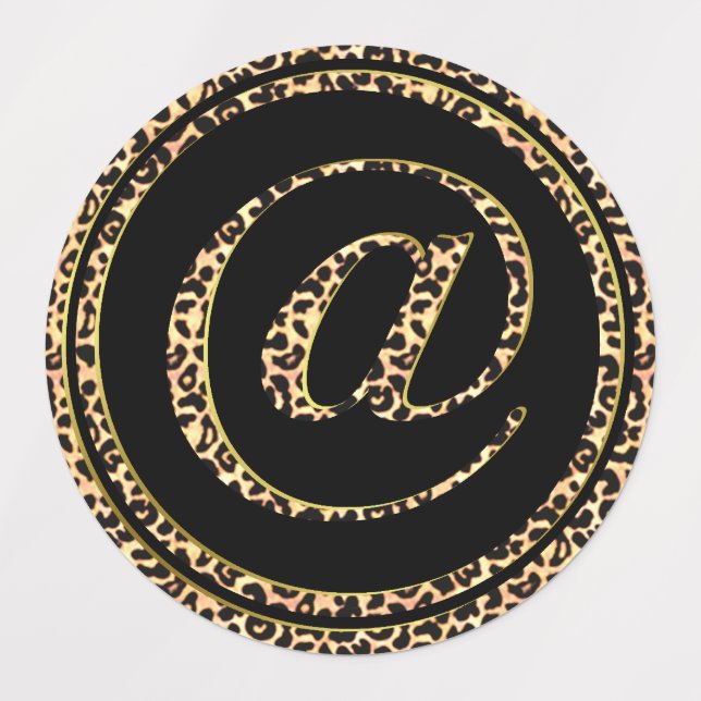 Leopard @ klistermärke (Design 3)