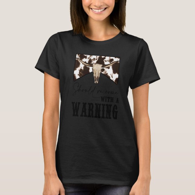 Leopard Konhuvud Borde Kommit Med En Varning Vi T Shirt (Framsida)