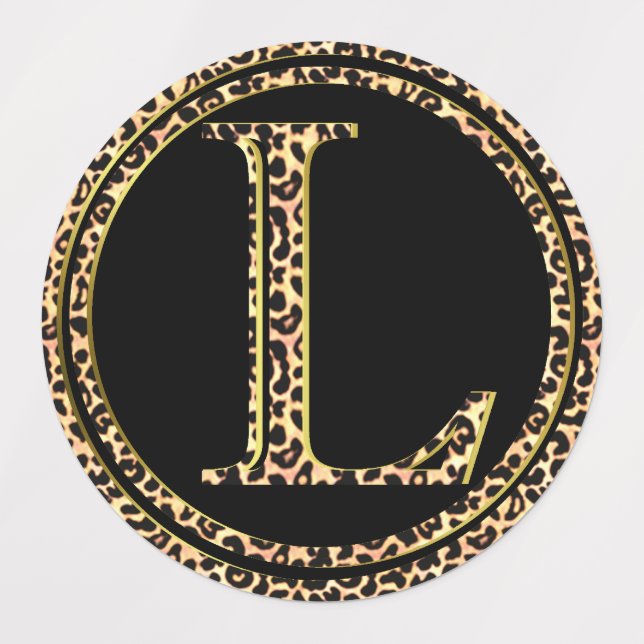 Leopard L Klistermärke (Design 3)