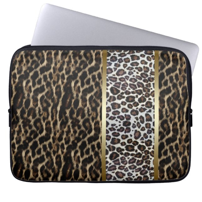 Leopard Laptop sleeve (Framsidan)