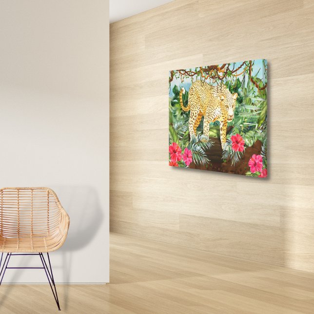 Leopard Large Canvas Print (Skapare uppladdad)