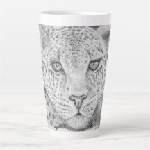 Leopard Latte Mugg