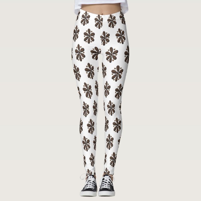 Leopard Leggings Långa (Framsida)
