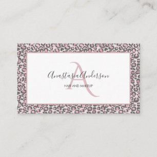 Leopard Leopard Leopard Leopard Leopard White Mono Visitkort