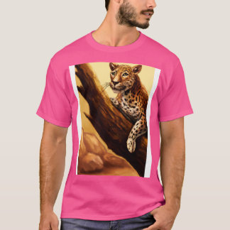 Leopard ljuger på Träd 2 T Shirt