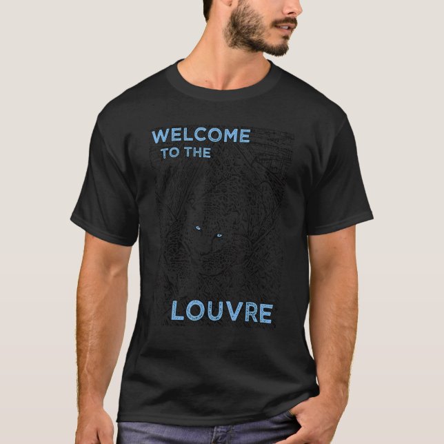 Leopard Louvre Jaguar Paris T Shirt (Framsida)