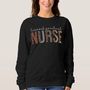 Leopard Lpn licensierade Practical Nurse Healthcar T Shirt