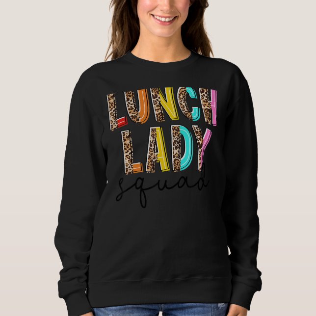 Leopard Lunch Dam Squad Cafeteria Hej Sommar 1 T Shirt (Framsida)
