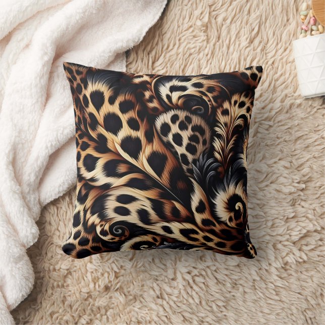 Leopard Luxe: Vila med Brerce Stil Kudde (Filt)