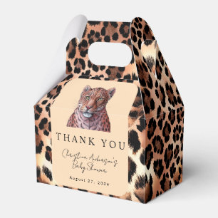 Leopard Luxury Lejon Tiger Wool Mönster Baby Showe Presentaskar
