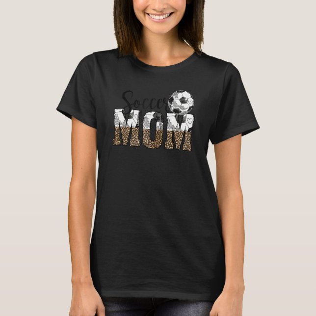 Leopard M.M. för materleopard Mamma Cute Mamma Lif T Shirt (Framsida)