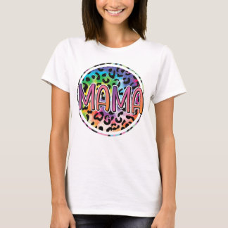 leopard mamma-mamma cirkelns mamma-gåva lustigt t shirt