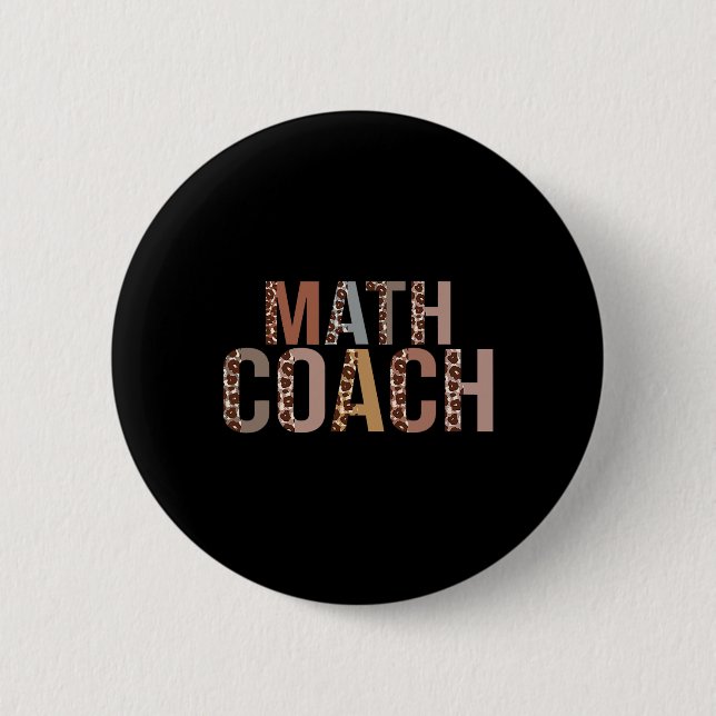 Leopard Math Coach Levererar Roligt Till Skolan  Knapp (Framsida)