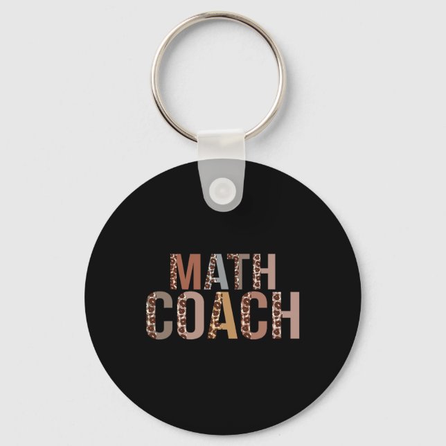 Leopard Math Coach levererar roligt till skolan  Nyckelring (Framsida)
