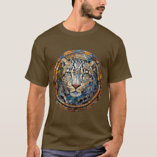 Leopard med varma och svala toner t shirt